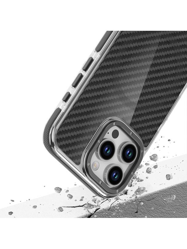 Futerał FIBER kompatybilny z MagSafe do IPHONE 17 PRO czarny