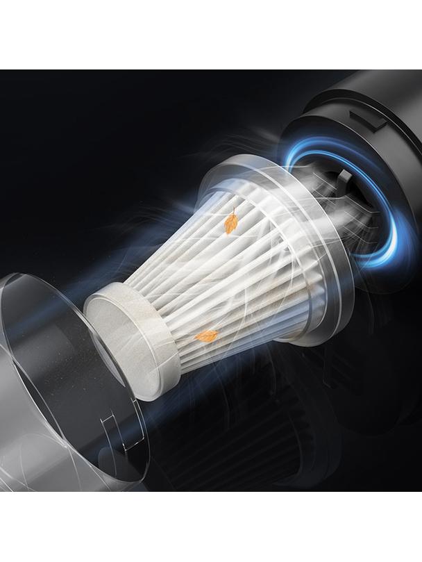 Odkurzacz samochodowy bezprzewodowy z zestawem końcówek 4000pa 1500 mAh czarny