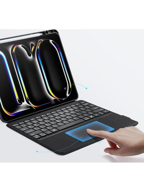 DUX DUCIS etui DK składane z klawiaturą bezprzewodową do iPad Pro 13 (2024) czarne