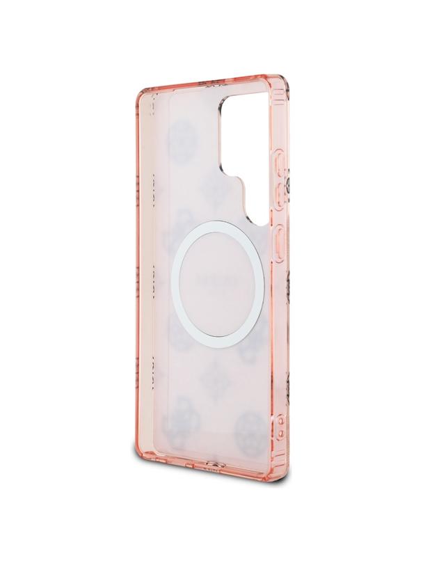 GUESS futerał do SAMSUNG S25 Ultra GUHMS25LH4PYEEP (Magnetic IML Peony on 4G Background) różowy