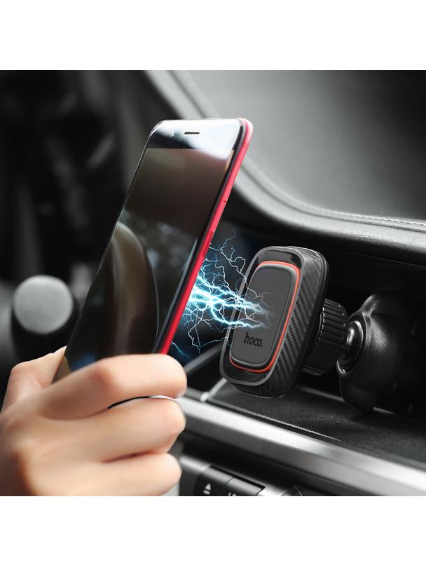 Uchwyt na telefon do samochodu magnetyczny Hoco do kratki CA23 czarny