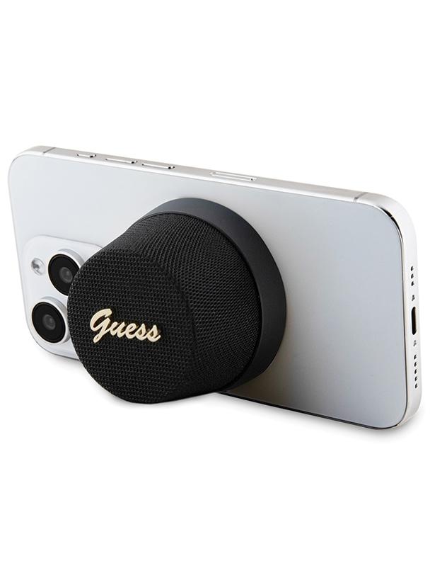 Głośnik bluetooth Guess Magnetic Script Metal GUWSC3ALSMK czarny