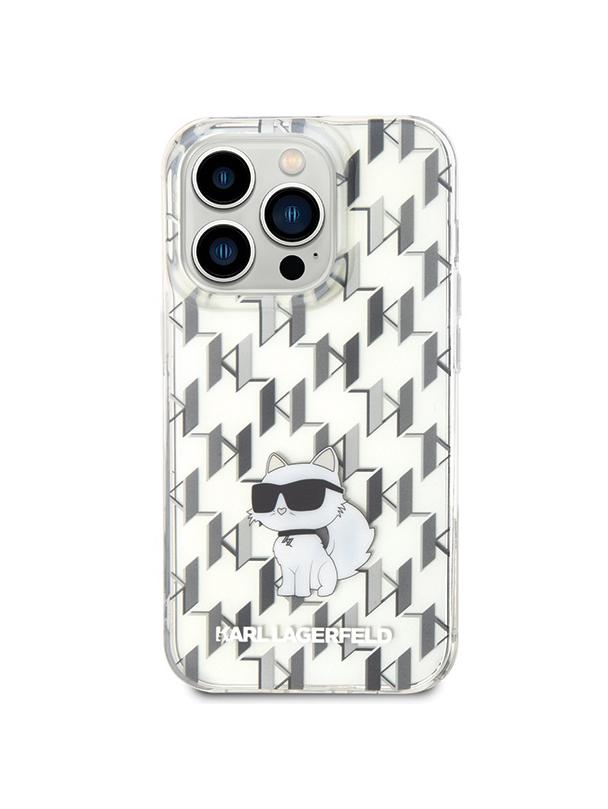 KARL LAGERFELD futerał do IPHONE 15 Pro Max KLHCP15XHNCMKLT (Monogram) transparentny
