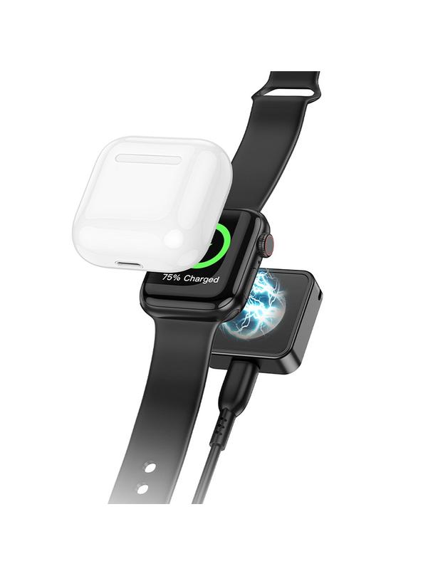 Ładowarka indukcyjna Hoco 2,5W kompatybilna z Apple Watch CW55 czarna