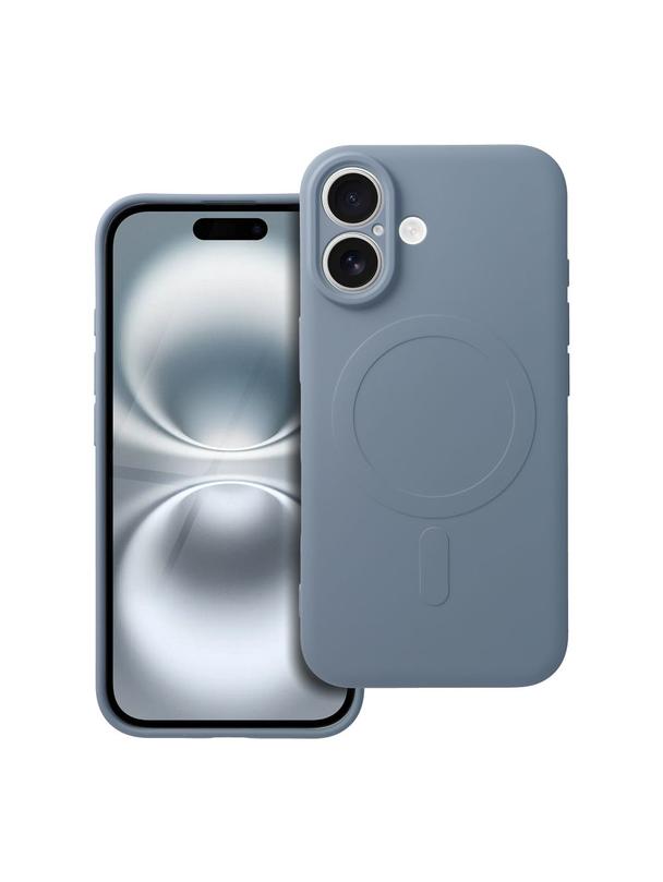 Futerał SILICONE MAG COVER kompatybilny z MagSafe do IPHONE 16 jasny niebieski