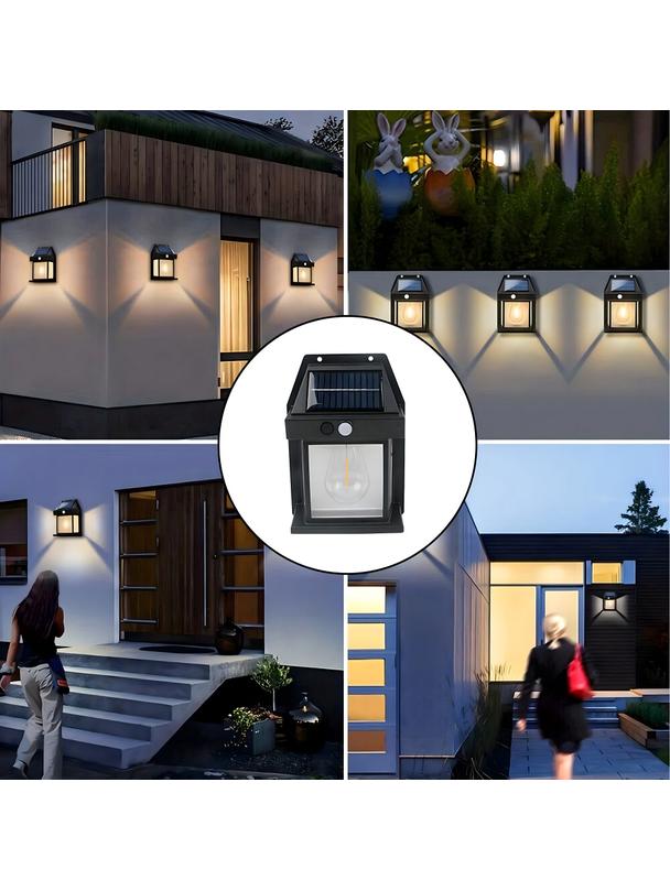 Lampa solarna LED do ogrodu elewacyjna RC-K-1536 czarna