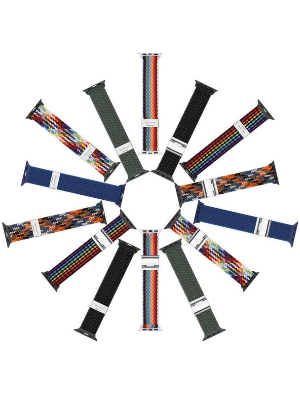 DUX DUCIS pasek MIXTURE II pleciony do Apple Watch 42 / 44 / 45 mm niebieska