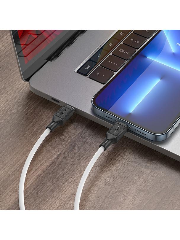 Kabel USB C do Lightning Hoco PD 20W 1 m X90 biały