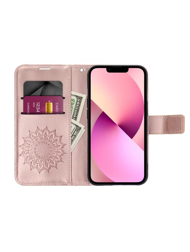 Kabura MEZZO Book do XIAOMI Redmi Note 13 4G mandala złoty róż