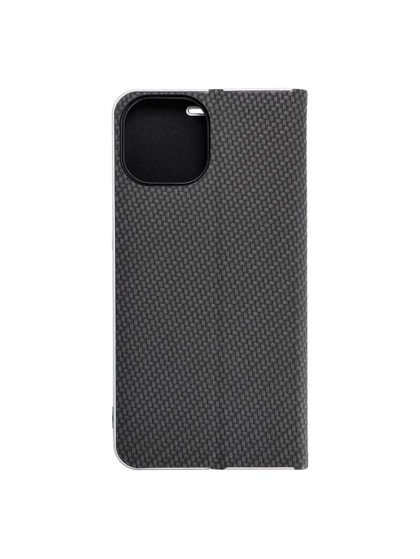 Kabura LUNA Book Carbon do IPHONE 15 czarny