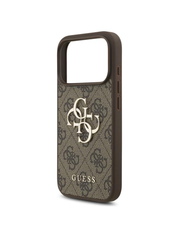 GUESS futerał do IPHONE 17 Pro GUHCP17LP4GMGSW (PU W/ Strap 4G Classic Logo) brązowy