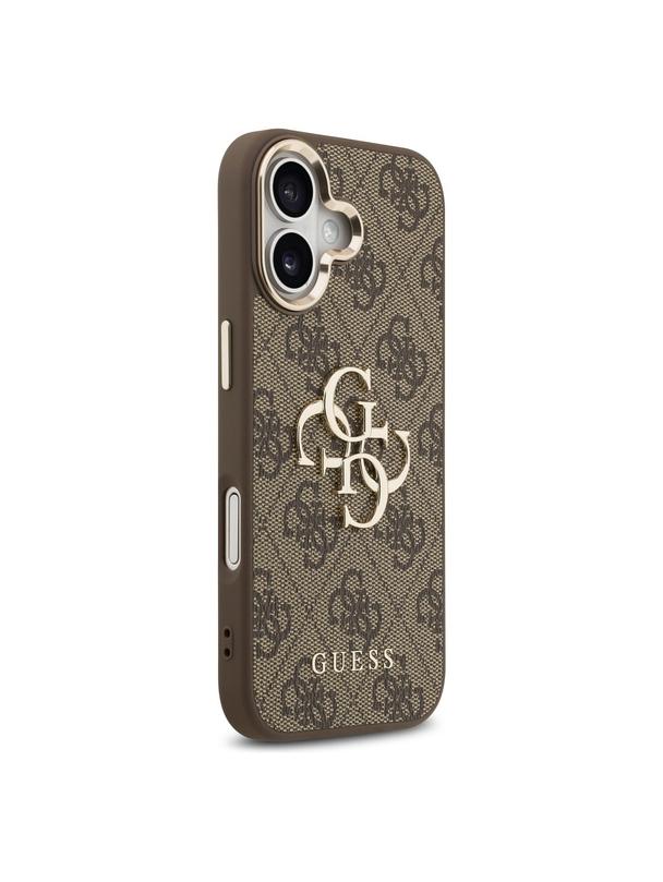 GUESS futerał do IPHONE 17 GUHCP17S4GMGCBR (PU W/ Big 4G Classic Logo) złoto brązowy