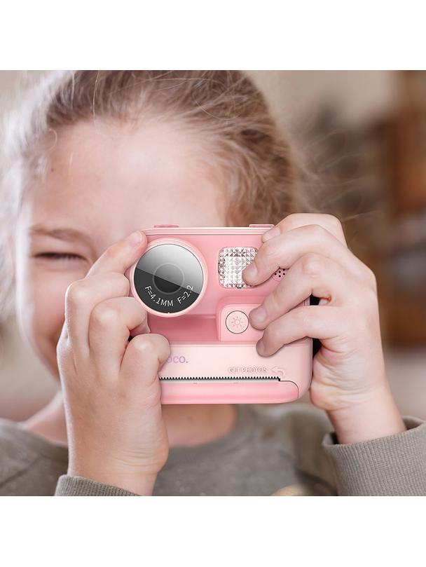Aparat cyfrowy dla dzieci z drukarką Hoco 1MP 2,0" HD Ready DV200 różowy