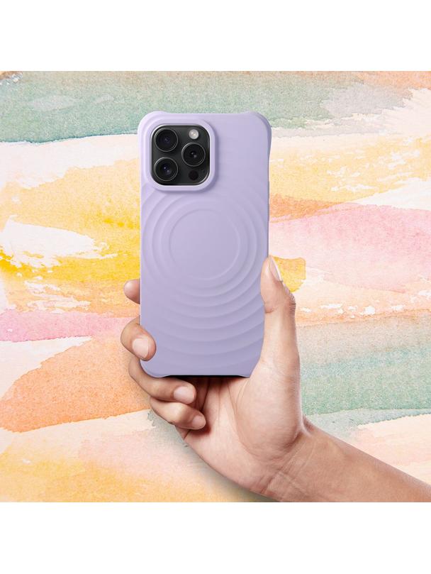 Silicone Zephyr Mag Cover kompatybilny z MagSafe do IPHONE 16 PLUS liliowy