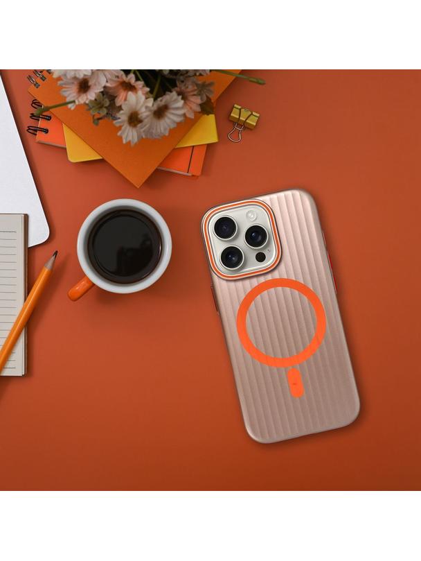 Futerał SIMPLY kompatybilny z MagSafe do IPHONE 14 tytan pustynny