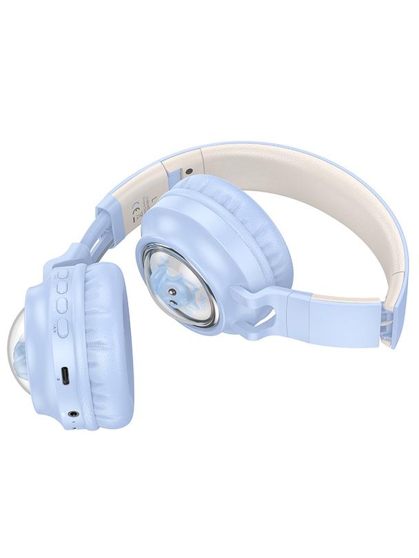 Słuchawki bezprzewodowe nauszne Hoco W50 niebieskie