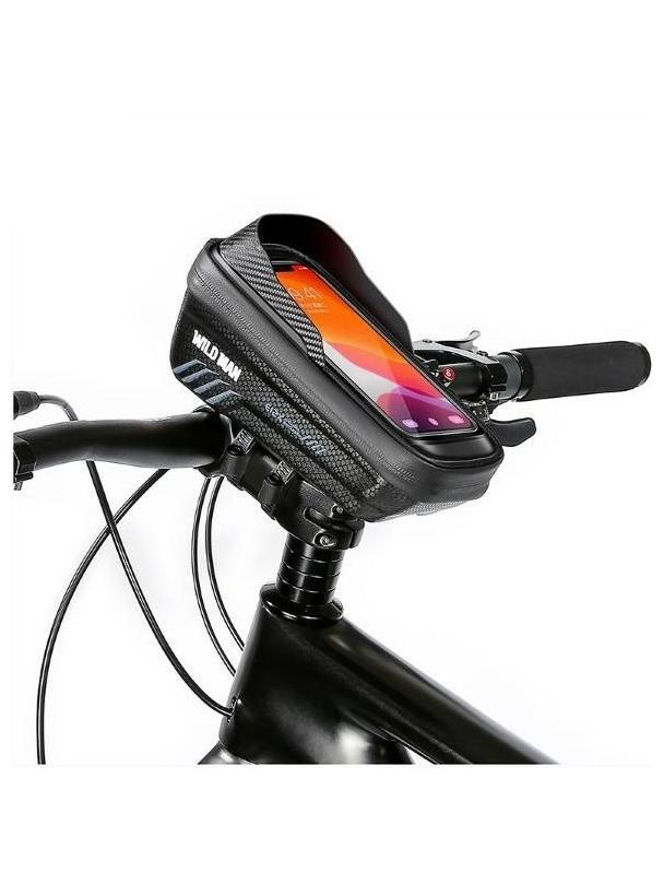 WILDMAN sakwa rowerowa na ramę na zamek 1L (4" - 7") E12X czarna