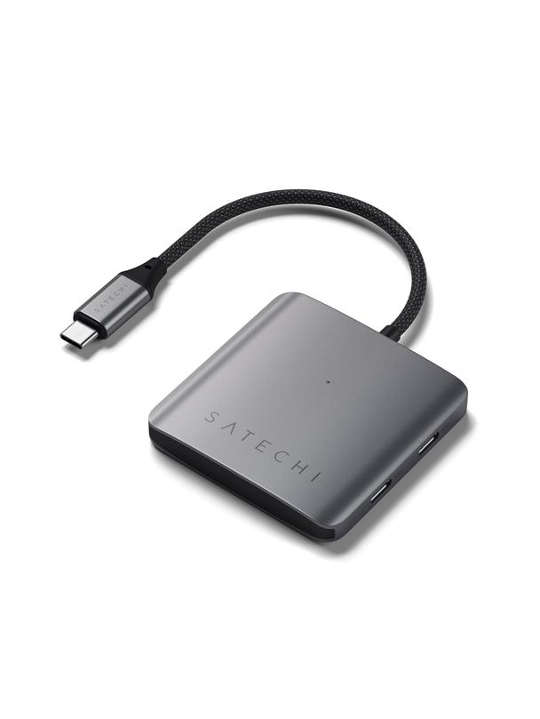 SATECHI adapter HUB 4w1 Typ C ST-H4CPDM szary
