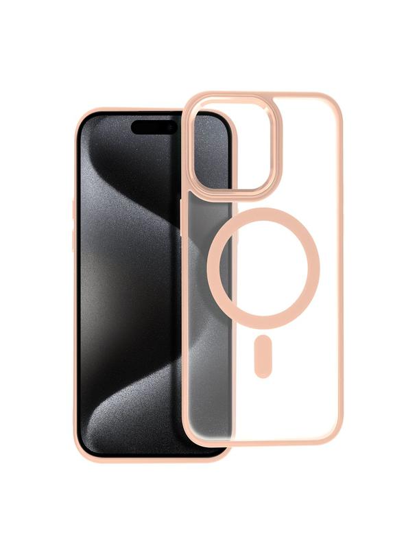 Futerał MATTE MAG COVER kompatybilny z MagSafe do IPHONE 15 Pro Max różowy