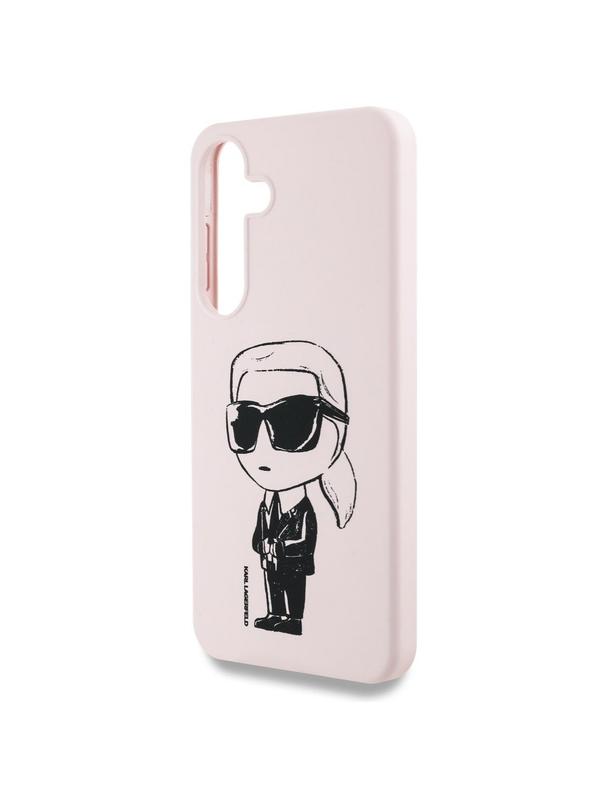 KARL LAGERFELD futerał do SAMSUNG S25 KLHMS25SPNYKGRTP (Magnetic Silicone Graffiti Ikonik) różowy