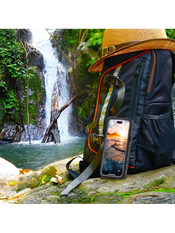 Futerał wodoodporny SHELLBOX DOT kompatybilny z MagSafe do IPHONE 15 Plus czarny