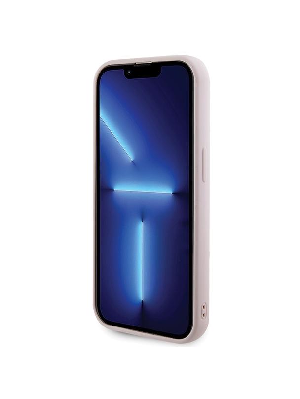 GUESS futerał do IPHONE 15 Pro GUHCP15LPSQSQSP (Quilted Metal Logo) różowy