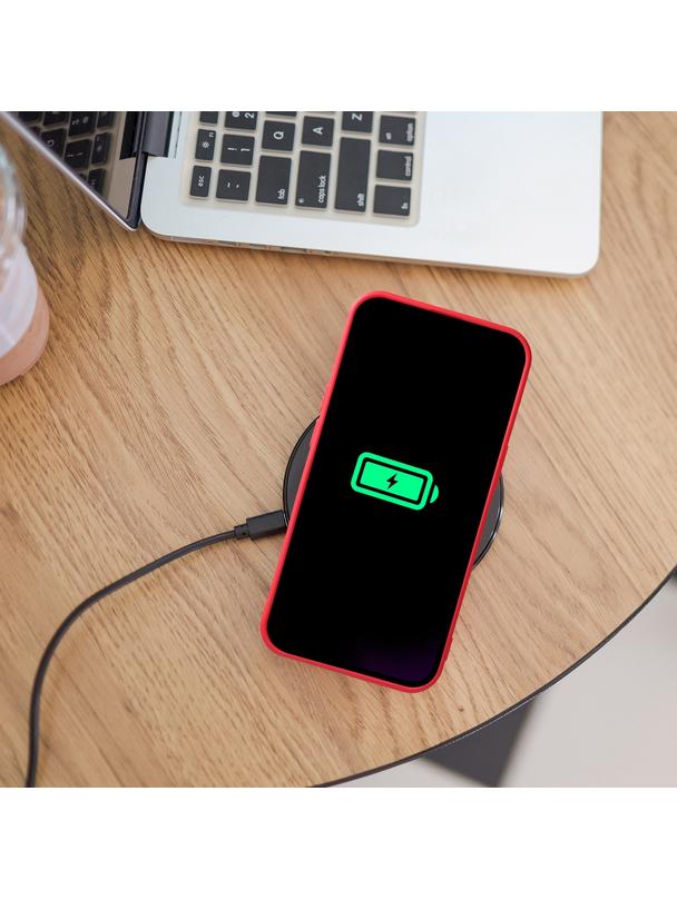 Futerał SILICONE MAG COVER kompatybilny z MagSafe do SAMSUNG S25 FE czerwony