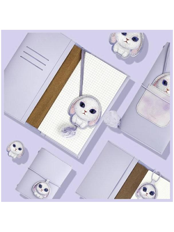 NIMMY zestaw 2w1 notatnik + długopis BIG EYED PET 2.0 Rabbit fioletowy