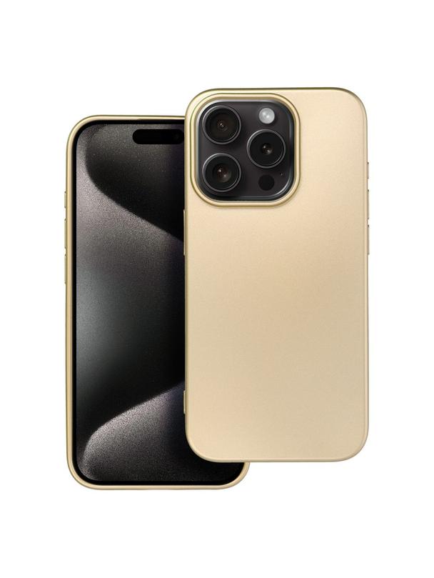 Futerał METALLIC do IPHONE 15 Pro złoty
