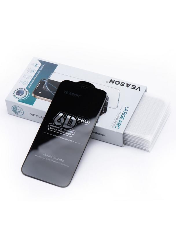 Szkło Hartowane 6D Pro Veason Glass (SET 10in1) - do Iphone 13 czarny