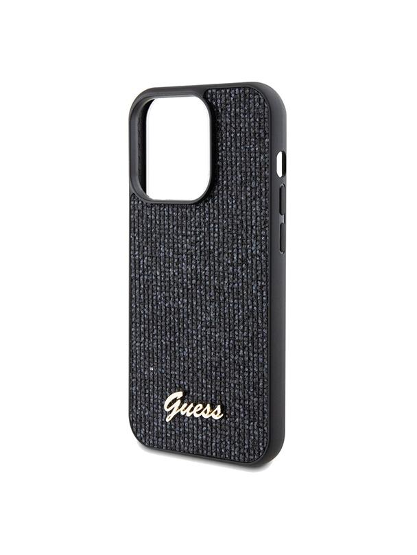 GUESS futerał do IPHONE 14 Pro GUHCP14LPMSDGSK (Disco Metal Script) czarny