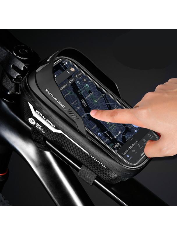 WILDMAN sakwa rowerowa na ramę na zamek 1L (4" - 7") ES12 czarna