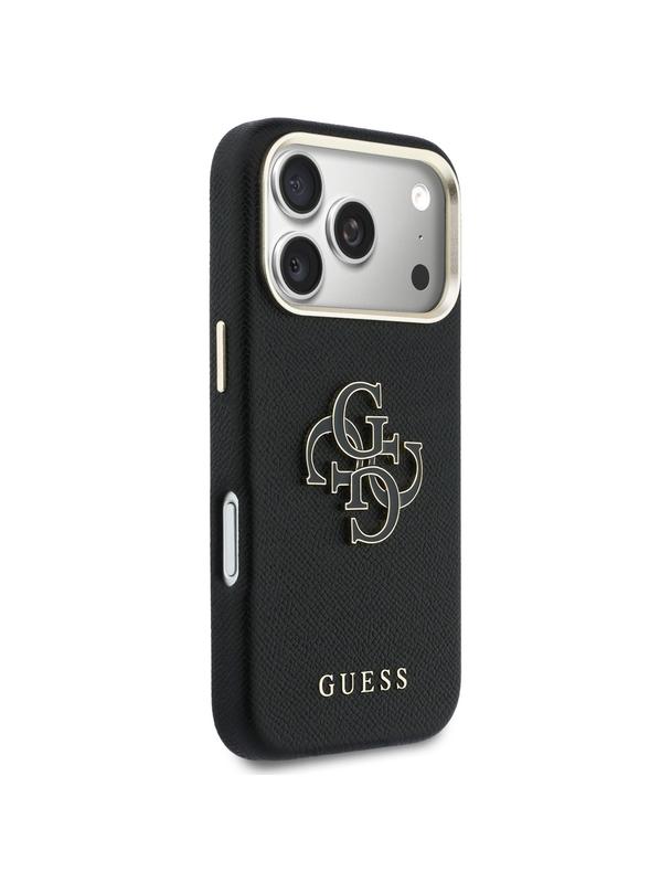 GUESS futerał do IPHONE 17 Pro GUHCP17L5PS4RGGK (PU FW Resin Logo) czarny