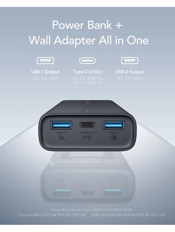 Powerbank Veger ACE100 (W1146) PD QC3.0 20W 10000 mAh czarny