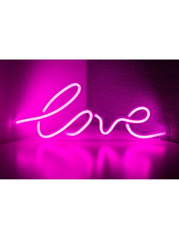 NEON NA ŚCIANĘ LED na USB - LOVE model
