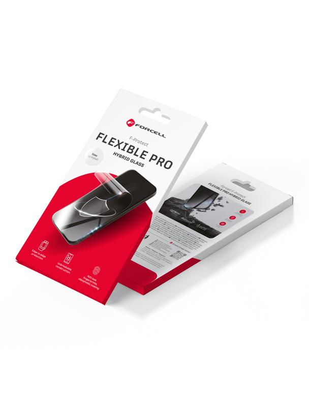 Szkło hybrydowe do iPhone 15 Forcell Flexible 5D czarne