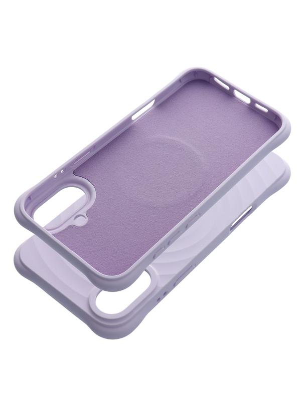 Silicone Zephyr Mag Cover kompatybilny z MagSafe do IPHONE 16 PLUS liliowy