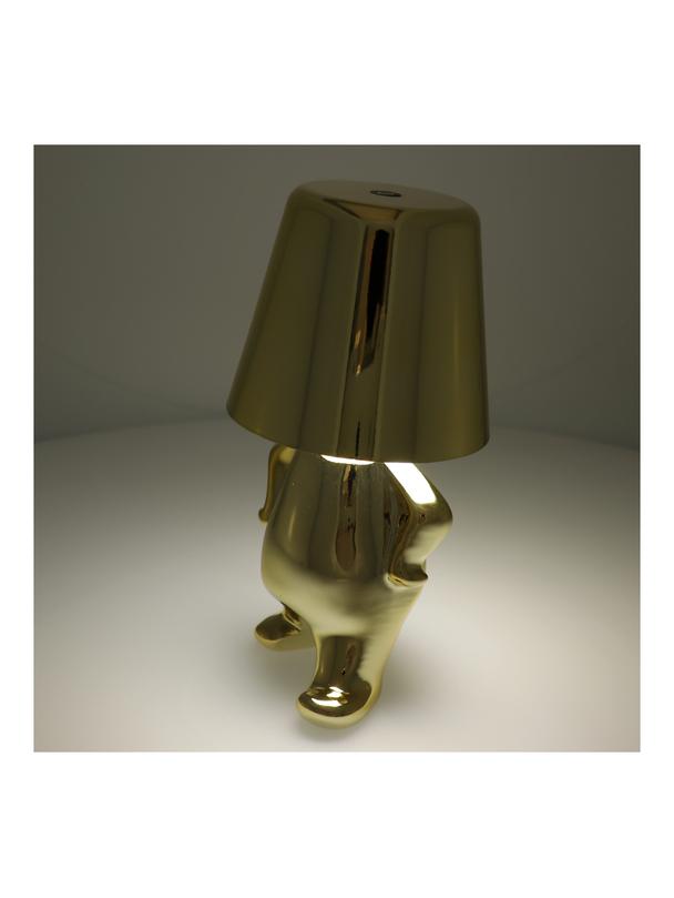 Lampka nocna GOLD MAN Art Deco stojący (wzór 1) MLTL