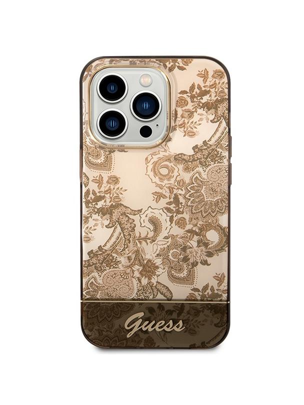 GUESS futerał do IPHONE 14 Pro Max GUHCP14XHGPLHC (IML Electro Cam TDJ) ochra