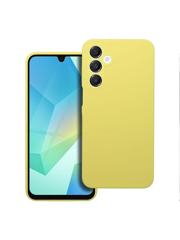 Futerał SILICONE 2mm do SAMSUNG A16 5G / A16 4G żółty