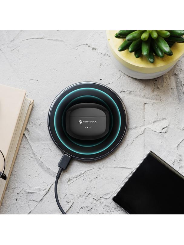 Słuchawki bezprzewodowe douszne Forcell F-Audio Clear Sound TWS czarne