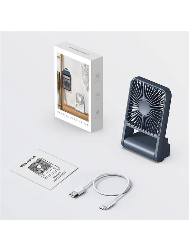 Wentylator / wiatrak biurkowy HX-123 ciemny niebieski