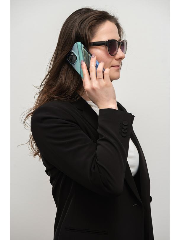 Etui na iPhone 15 Forcell F-Protect Mirage zgodny z MagSafe jade marble