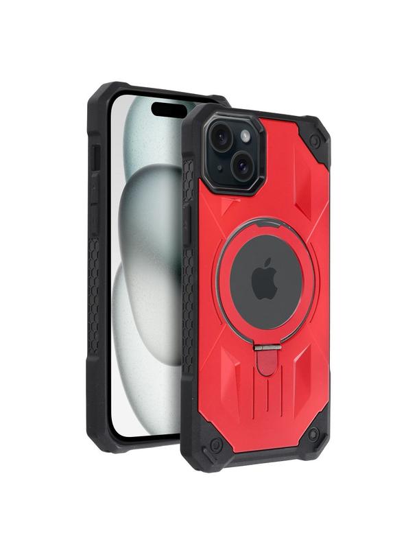 Futerał ARMOR MAG COVER kompatybilny z MagSafe do IPHONE 15 Plus czerwony