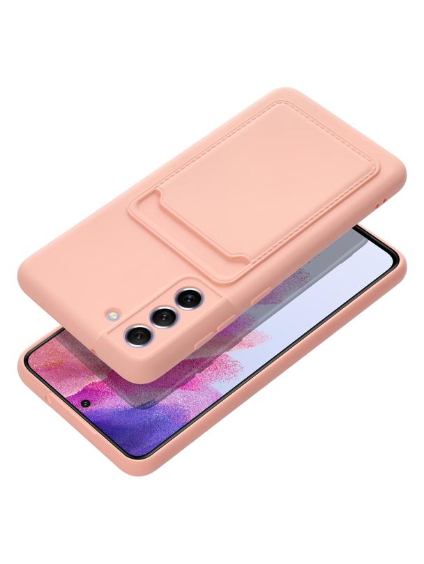 Futerał CARD CASE do SAMSUNG S21 FE różowy