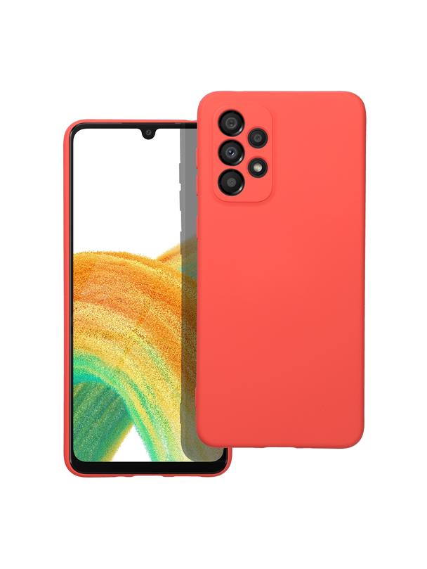 Futerał SILICONE do SAMSUNG A33 5G brzoskwiniowy