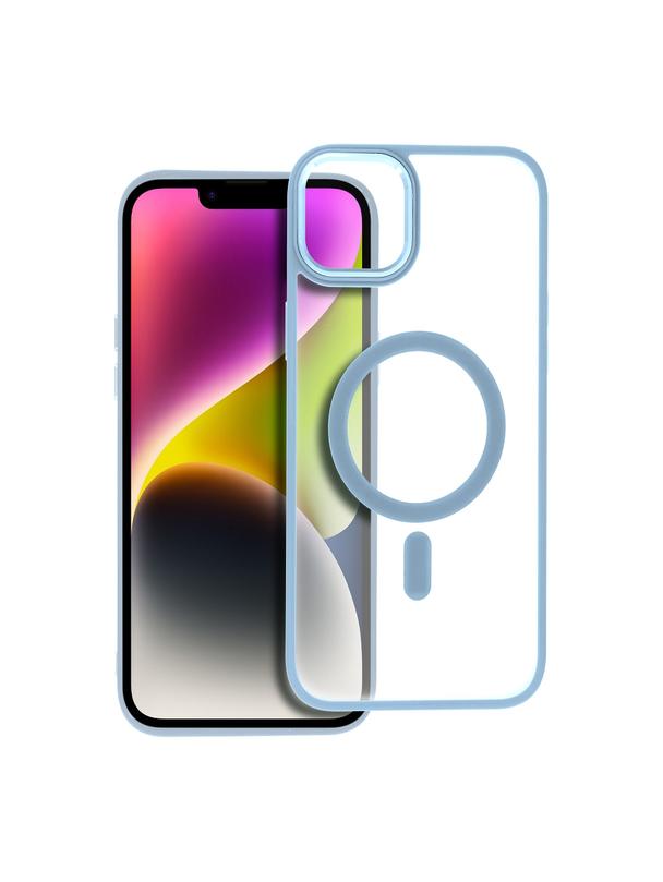 Futerał MATTE MAG COVER kompatybilny z MagSafe do IPHONE 14 Plus niebieski