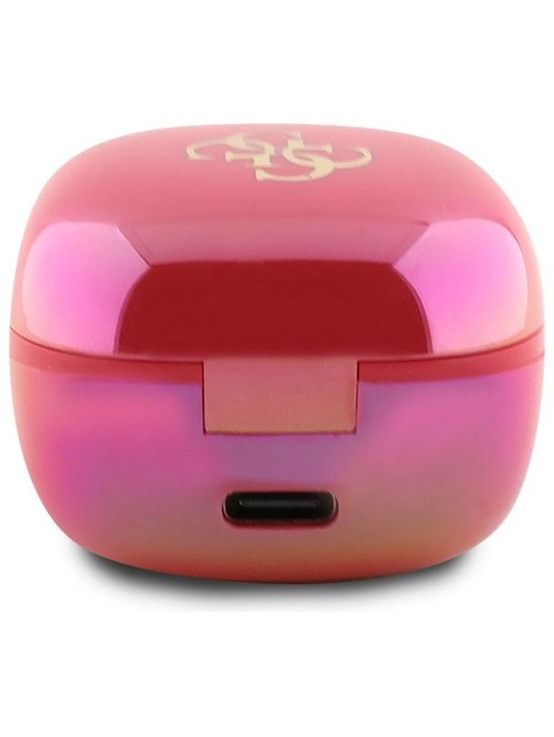 GUESS słuchawki bezprzewodowe bluetooth TWS GUTWSJ144ESF (Mini Iridescent 4G Printed Logo) fuksja