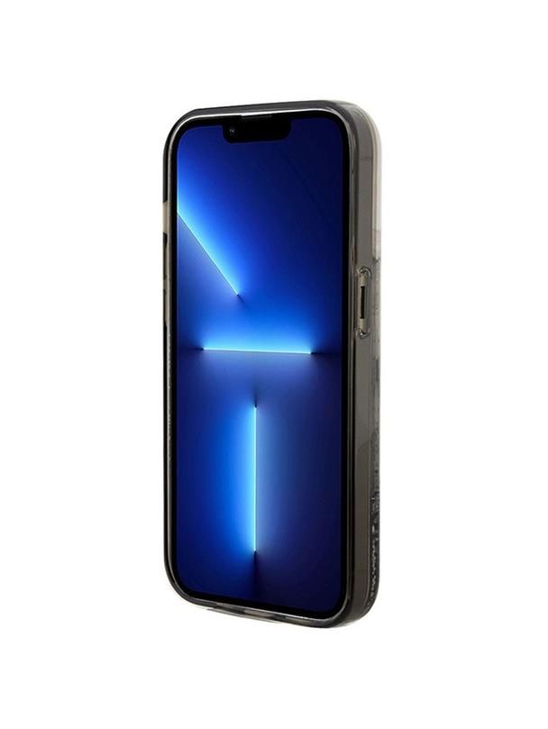 KARL LAGERFELD futerał do IPHONE 14 Pro Max KLHCP14XLKCNSK (Liquid Glitter C) transparentny