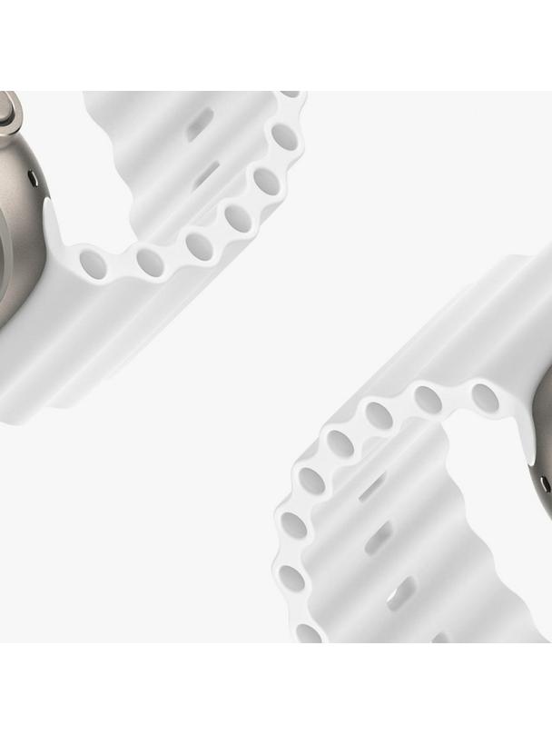 DUX DUCIS pasek OCEAN WAVE silikonowy do Apple Watch 42 / 44 / 45 mm biały